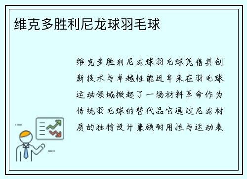 维克多胜利尼龙球羽毛球