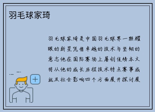 羽毛球家琦